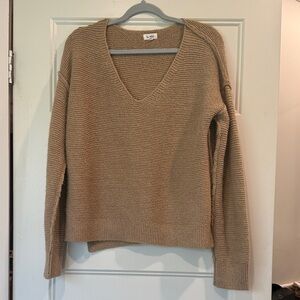 H&M Beige V-Neck Sweater